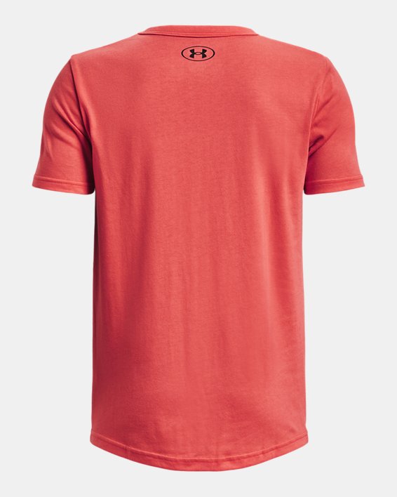 Boys' Project Rock Show Your Family Short Sleeve in Orange image number 1
